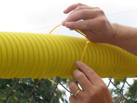 19" Yellow Zip Ties For Poly Caps