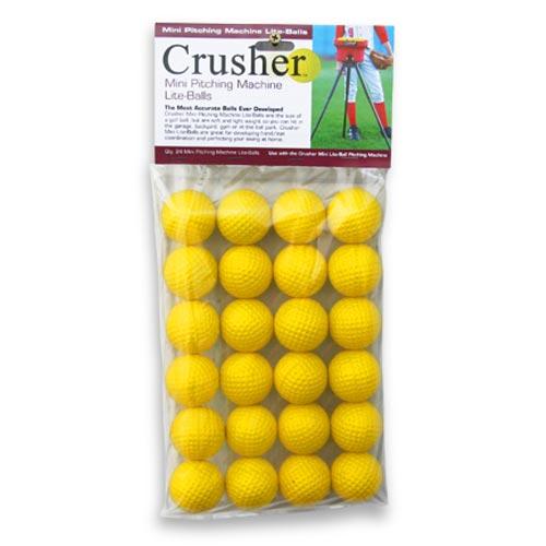 Heater Sports Crusher Soft Yellow Mini-Balls (24 Pack) CR15