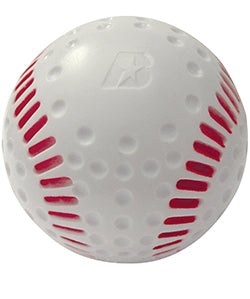 Optic White, Dimple Seamed Polyurethane Baseball 9”