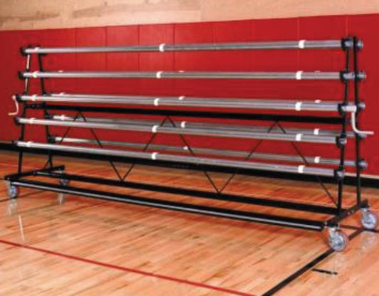 Safety Mobile Storage Rack - 10 Rollers